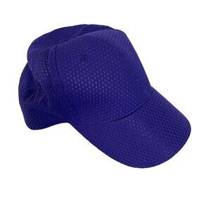Vintage Cobra Cap Hat Blank Plain‎ Curved Purple Hook Loop